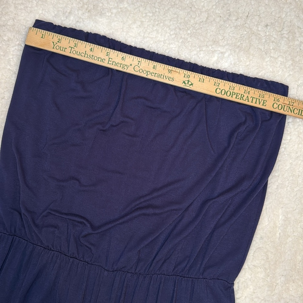 Tart navy strapless wide leg jumpsuit women’s size medium - Picture 5 of 15
